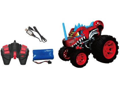 RC 5-kolové kaskadérské auto červené 1 : 16 - Poškozený obal