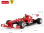 RC auto1:18 Ferrari F1 červený 2