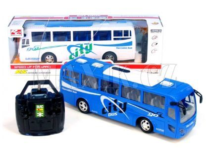 RC Autobus 27MHz plná funkce se světlem 2barvy v krabičce