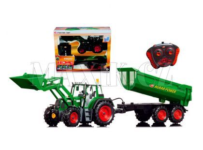 RC Traktor se lžící a vozíkem 60 cm