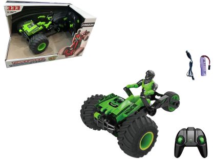 RC tříkolka 2,4 GHz zelená