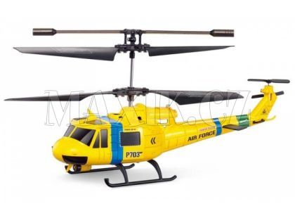 RC Vrtulník -Helikoptéra Fleg RESCUE Huey GYRO s figurkami - Poškozený obal