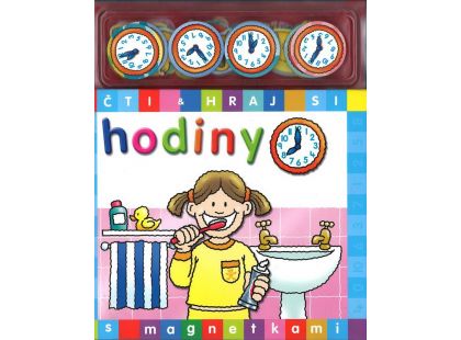 REBO - Magnetická obrázková knížka Hodiny