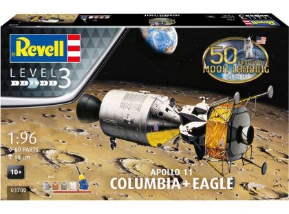 Revell Gift-Set 03700 Apollo 11 Columbia & Eagle 50 Years Moon Landing 1:96