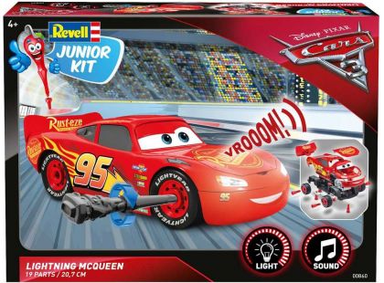 Revell Junior Kit auto 00860 Cars 3 Blesk McQueen světelné a zvukové efekty 1:20