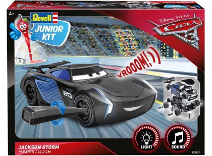 Revell Junior Kit auto 00861 Cars 3 Jackson Hrom světelné a zvukové efekty 1:20