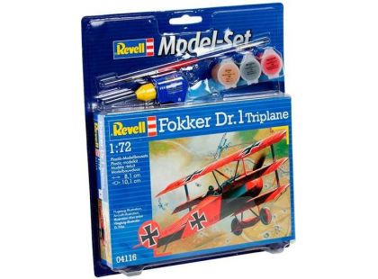 Revell ModelSet letadlo 64116 FOKKER DR.1Triplane 1 : 72