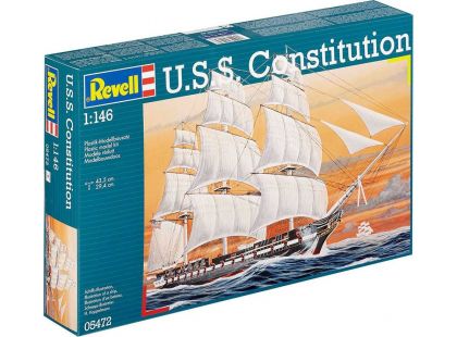 Revell Plastic ModelKit loď 05472 U.S.S. Constitution 1:146