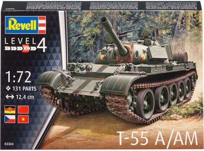 Revell Plastic ModelKit tank 03304 T-55A AM 1:72