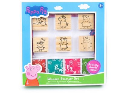 RMS Dřevěná sada razítek Prasátko Peppa
