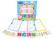 RMS Dřevěná sada razítek Prasátko Peppa