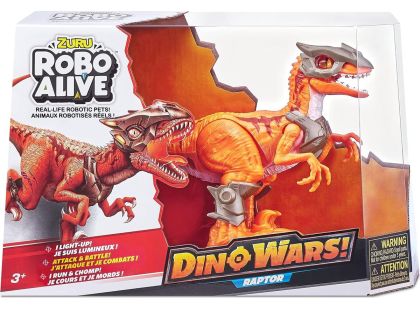 Robo Alive Dino Wars Raptor Orange