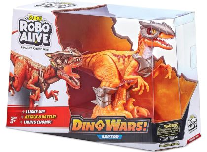 Robo Alive Dino Wars Raptor Orange