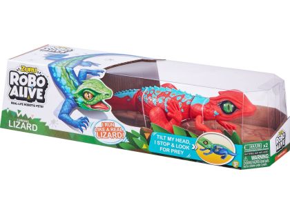 Robo Alive ještěrka Červeno modrá - Poškozený obal