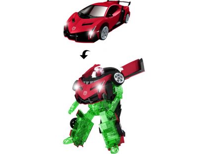 Robocarz 2 v 1 Sportovní auto 1:32 2 červeno-zelené