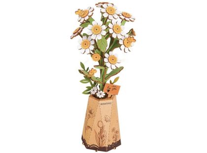 RoboTime 3D dřevěná skládačka Heřmánek