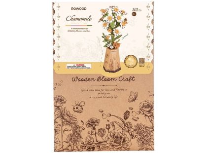 RoboTime 3D dřevěná skládačka Heřmánek