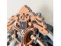 RoboTime 3D dřevěné mechanické puzzle Nástěnné hodiny 3