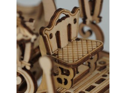 RoboTime dřevěné 3D puzzle Pohádkový kočár