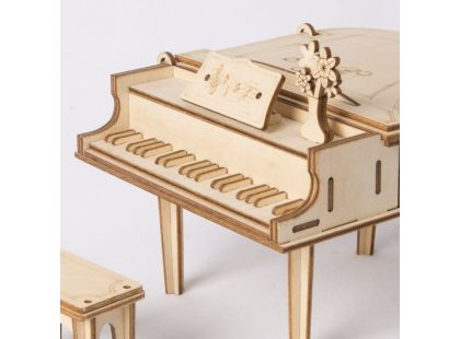RoboTime dřevěné 3D puzzle Velké piano
