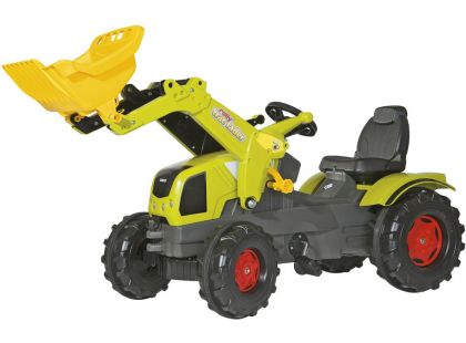 Rolly Toys Šlapací traktor Farmtrac Claas Axos s předním nakladačem