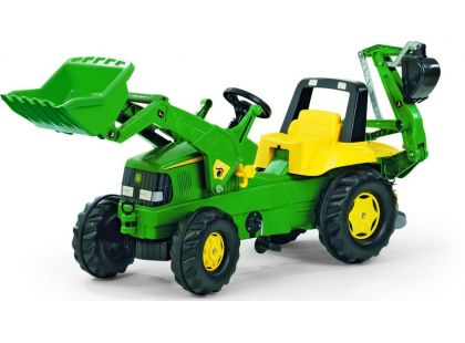 Rolly Toys Šlapací traktor Rolly Junior John Deere s bagrem a nakladačem