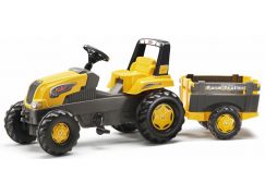 Rolly Toys Šlapací traktor Rolly Junior s Farm vlečkou Žlutý