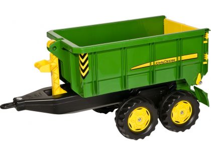 Rolly Toys Vlečka za traktor John Deere vyklápěcí zelená