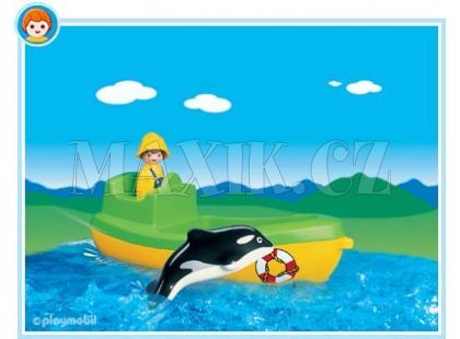 Rybářská loď s velrybou Playmobil (1.2.3) 6739