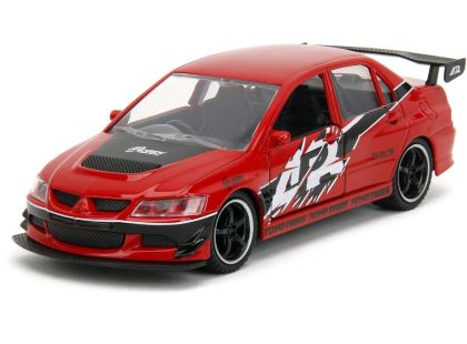 Rychle a zběsile Twin Pack 2006 Mitsubishi Lancer Evo IX + Brianův 2002 Nissan Skyline GTR R34, 1:32 Wave