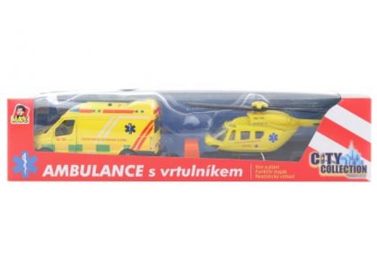 Sada ambulance vrtulník se světlem a zvukem