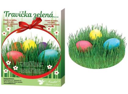 Sada k dekorování vajíček - travička zelená - Poškozený obal