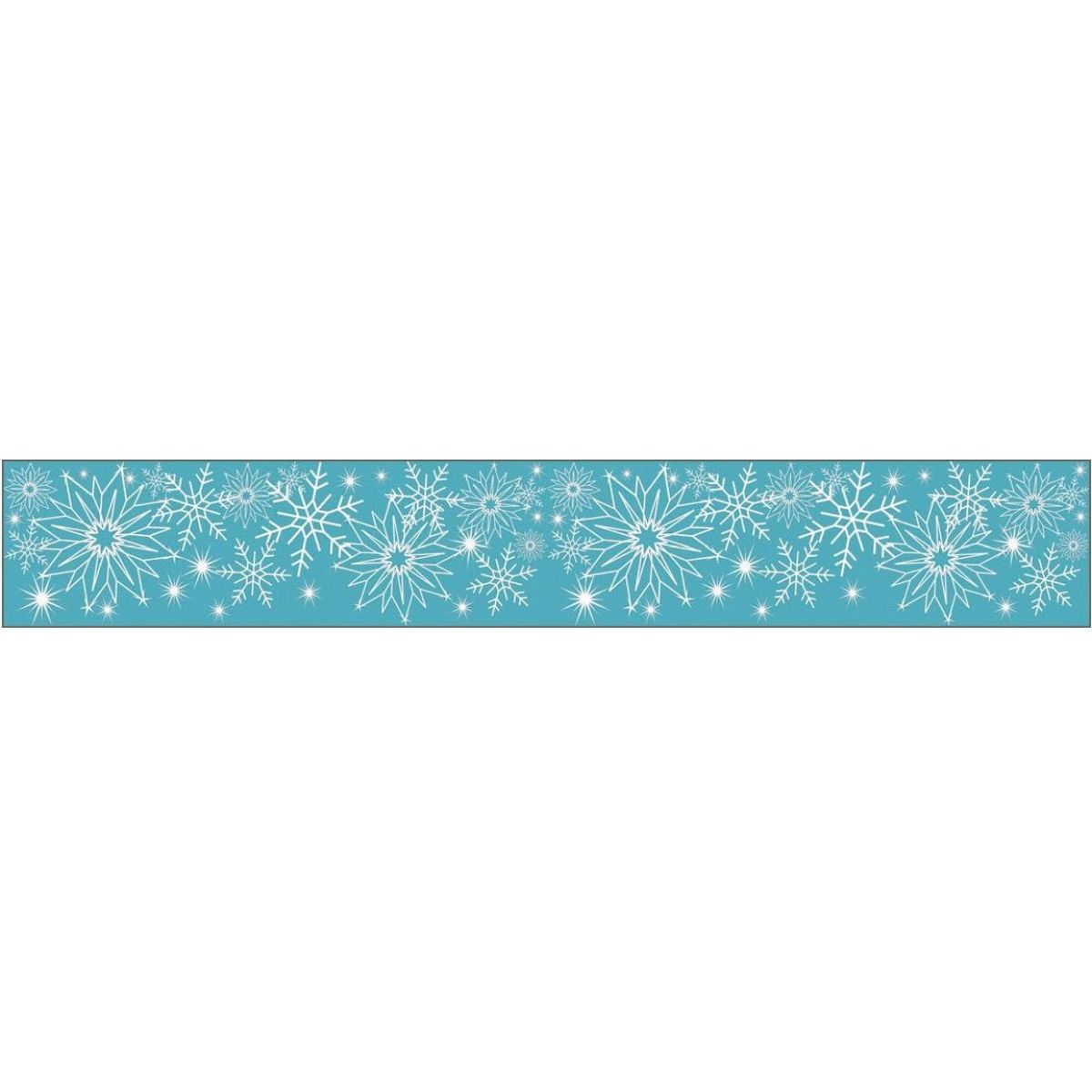 Samolepka zimní na cívce 7,6 x 200 cm vločky - Poškozený obal