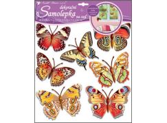 Anděl Samolepky na zeď Motýli skuteční 30,5 x 30,5 cm