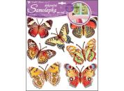 Anděl Samolepky na zeď Motýli skuteční 30,5 x 30,5 cm