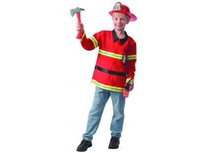 Šaty na karneval hasič 110 - 120 cm