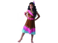 Made Dětský kostým Indiánka s čelenkou 110 - 120 cm