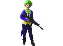 Šaty na karneval šílený klaun 130 až 140 cm