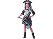 Šaty na karneval zombie pirátka 110 - 120 cm