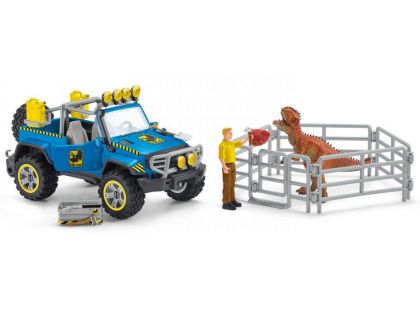 Schleich 41464 Terénní vůz s venkovním výběhem pro dinosaura Schleich 41464 Terénní vůz s venkovním výběhem pro dinosaura