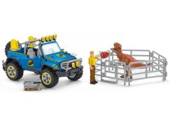 Schleich 41464 Terénní vůz s venkovním výběhem pro dinosaura