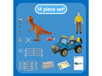 Schleich 41464 Terénní vůz s venkovním výběhem pro dinosaura Schleich 41464 Terénní vůz s venkovním výběhem pro dinosaura