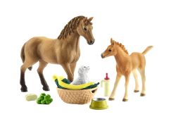 Schleich 42432 Kůň s hříbětem a štěňátkem - Poškozený obal