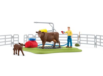 Schleich 42529 Mycí stanice pro krávy