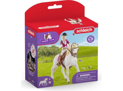 Schleich 42540 Blondýna Sofia s pohyblivými klouby na koni