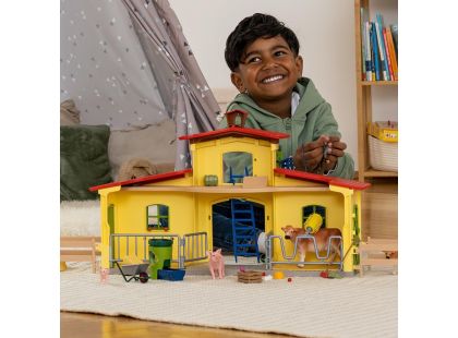 Schleich 42605 Velká farma se zvířátky a příslušenstvím - Poškozený obal