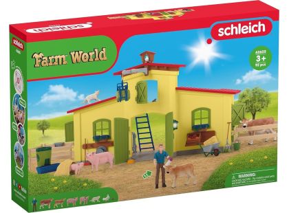 Schleich 42605 Velká farma se zvířátky a příslušenstvím - Poškozený obal
