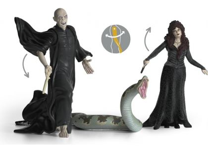 Schleich 42684 Harry Potter Lord Voldemort, Nagini a Bellatrix Lestrangeová