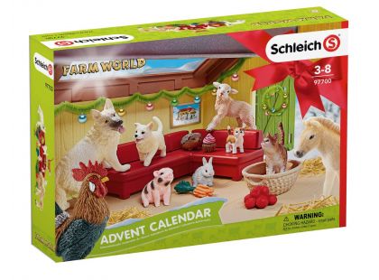 Schleich 97700 Adventní kalendář 2018 Domácí zvířata - Poškozený obal