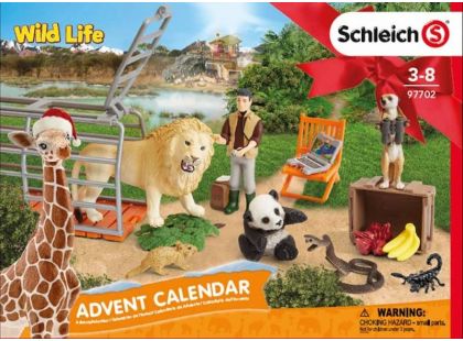 Schleich 97702 Adventní kalendář 2018 - Divoká zvířata